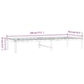 Miniatyrbillede 6 af 7: vidaXL sengeramme 75x190 cm metal sort