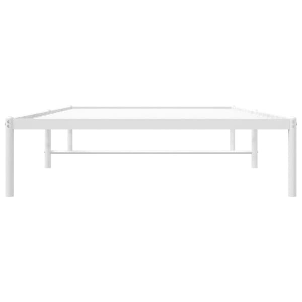 vidaXL Metallinen sängynrunko valkoinen 107x203 cm