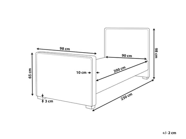 Seng Rosa Fløyel Polstret Ramme 90 x 200 cm Enkeltseng Soverom Barnerom Moderne Tradisjonell