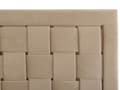 Miniatyrbillede 7 af 10: Seng Taupe Velour 160 x 200 cm Moderne To Mands Seng Flettet Sengegavl Dobbeltseng Sengeramme Retro Design Metalben