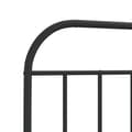 Miniatyrbilde 8 av 10: vidaXL Sengeramme i metall med hode- og fotgavl svart 107x203 cm
