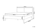 Miniatyrbilde 3 av 10: Seng Lyst tre Rotting 160 x 200 cm Sengeramme med lameller Moderne Boho Dobbeltseng Soverom