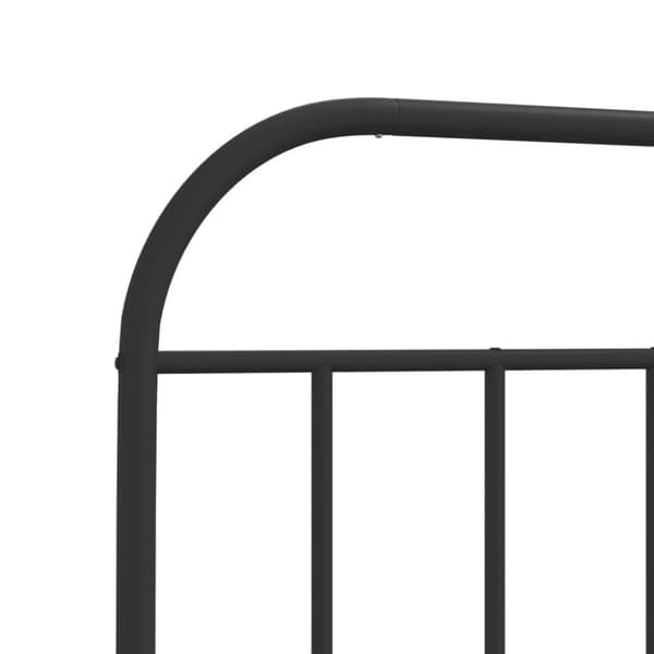 vidaXL Sengeramme i metall med hodegavl svart 80x200 cm