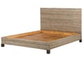 Miniatyrbillede 5 af 10: Seng Lyst Rattan 140 x 200 cm Moderne Trekvart Seng Flet Boho Træseng Sengegavl Halvandenmandsseng Lav Sengeramme Minimalistisk Design