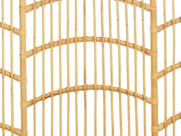 Seng Lyst Rattan 140 x 200 cm Moderne Trekvart Seng Boho Træseng Sengegavl Halvandenmandsseng Lav Sengeramme Minimalistisk Design
