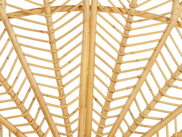 Seng Lyst Rattan 160 x 200 cm Moderne Dobbeltseng Boho Flet Træseng Sengegavl To Mands Seng Lav Sengeramme Minimalistisk Design