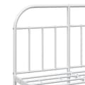 Miniatyrbilde 8 av 10: vidaXL Sengeramme i metall med hode- og fotgavl hvit 120x200 cm