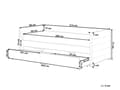 Miniatyrbillede 3 af 11: Seng med Skuffer Sort Stof 90 x 200 cm Børneseng med Opbevaring Enkeltseng Design Sengeramme Enkeltmands Seng
