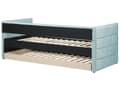 Miniatyrbillede 8 af 11: Udtræksseng Mintgrøn Stof 90 x 200 cm Børneseng Trille Enkeltseng Design Sengeramme Enkeltmands Seng med Udtræk til Dobbeltseng
