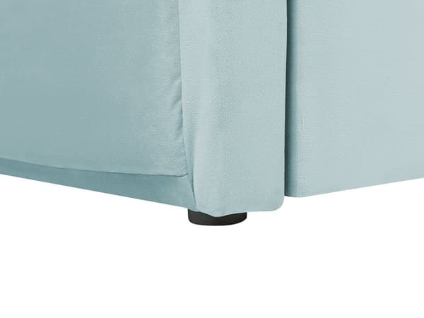 Udtræksseng Mintgrøn Stof 90 x 200 cm Børneseng Trille Enkeltseng Design Sengeramme Enkeltmands Seng med Udtræk til Dobbeltseng
