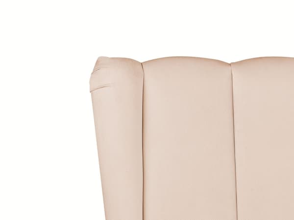 Parisänky beige samettiverhoilu 140 x 200 cm tikattu pääty USB-portti moderni glamour