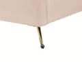 Pikkukuva 11 / 11: Parisänky beige samettiverhoilu 140 x 200 cm tikattu pääty USB-portti moderni glamour