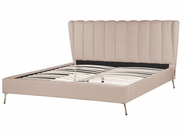 Parisänky ruskeanharmaa samettiverhoilu 180 x 200 cm tikattu pääty USB-portti moderni glamour