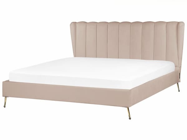 Parisänky ruskeanharmaa samettiverhoilu 180 x 200 cm tikattu pääty USB-portti moderni glamour