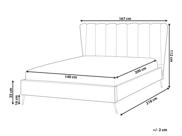 Sengeramme Taupe Fløyel 140 x 200 cm Gullfarget metallben USB-port Dekorativ sengegavl Moderne Glamorøs Dobbeltseng Soverom