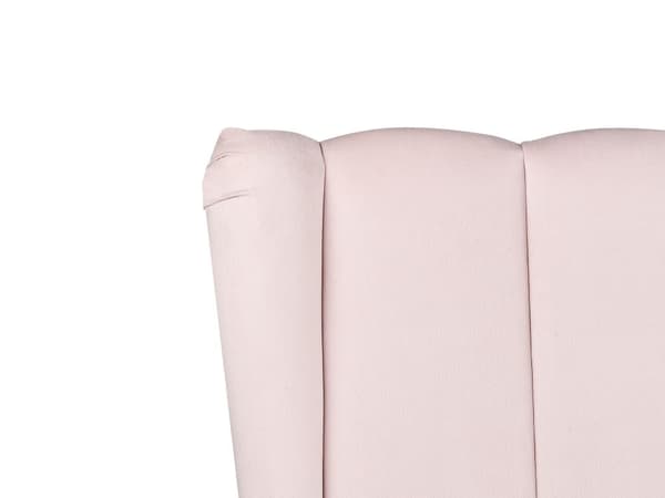 Sengeramme Rosa Fløyel 140 x 200 cm Gullfarget metallben USB-port Dekorativ sengegavl Moderne Glamorøs Dobbeltseng Soverom