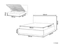 Miniatyrbillede 3 af 11: Seng med box broken hvid velourpolstret 160 x 200 cm klassisk stort hovedgærde moderne design