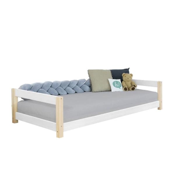 KIDDY barnsäng 90 x 190 vit och naturlig