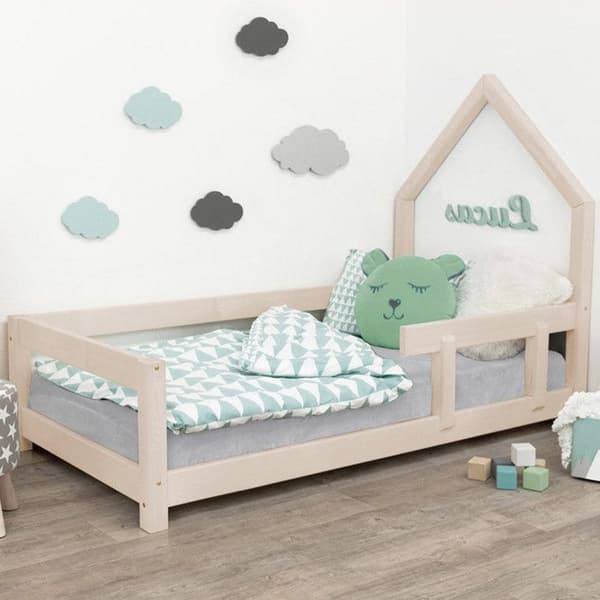 POPPI barnhyttsäng 90 x 200 beige 1