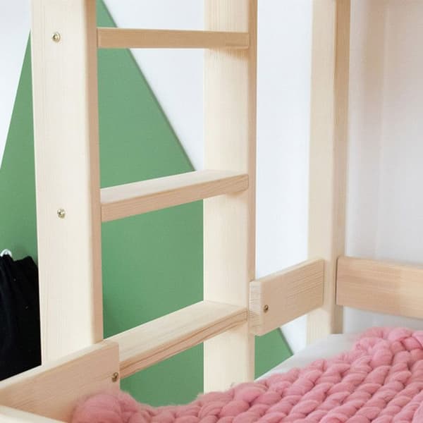 MONTY hytt våningssäng 222 cm grå