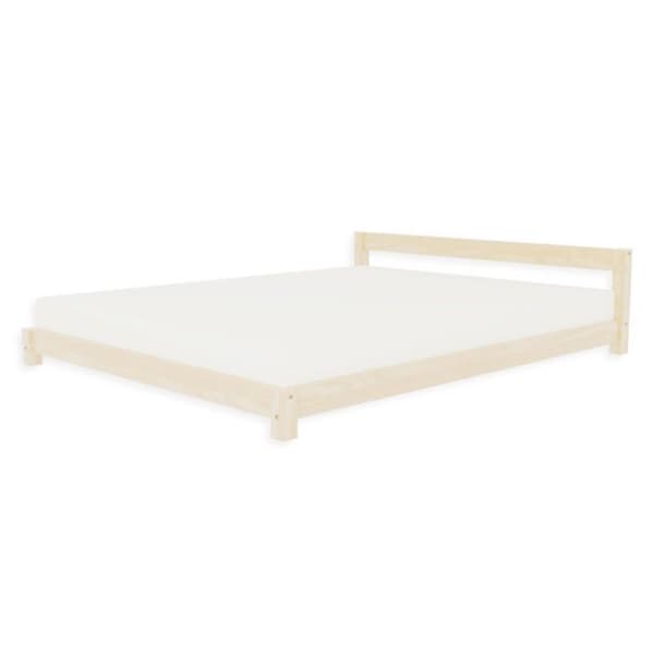 Skandinavisk dubbelsäng i trä COMFY 180 x 200