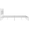 Miniatyrbilde 6 av 10: vidaXL Sengeramme i metall med sengegavl hvit 180x200 cm