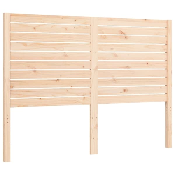 vidaXL sengeramme med sengegavl 140x200 cm massivt træ hvid