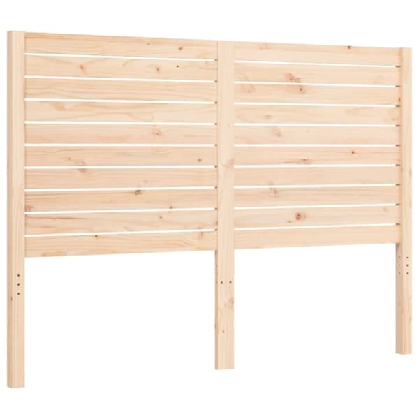 vidaXL sengeramme med sengegavl 140x190 cm massivt træ