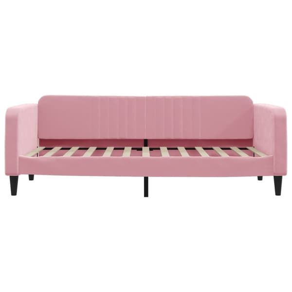 vidaXL Dagbädd rosa 90x200 cm sammet