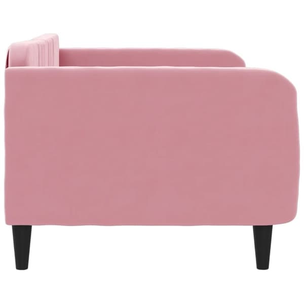 vidaXL Dagbädd rosa 90x200 cm sammet