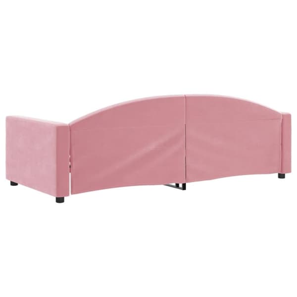 vidaXL Dagbädd rosa 90x200 cm sammet