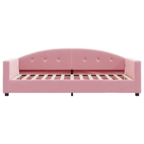 vidaXL Dagbädd rosa 90x200 cm sammet