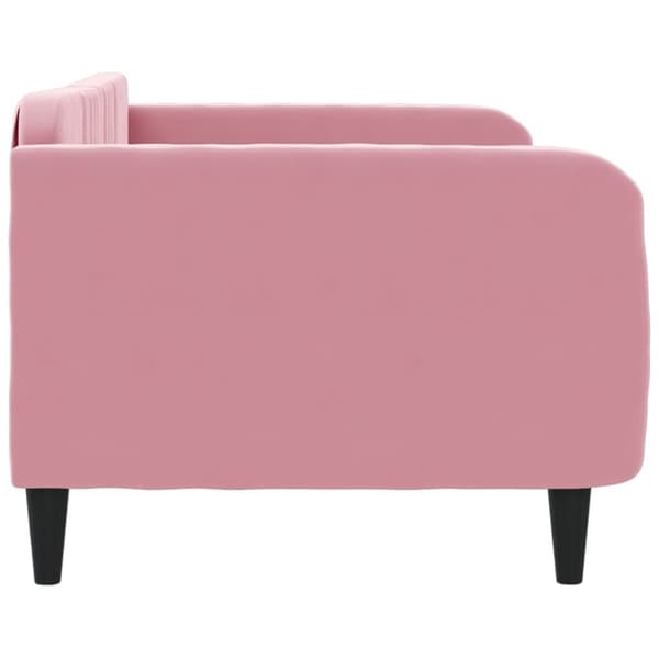 vidaXL Dagbädd rosa 100x200 cm sammet