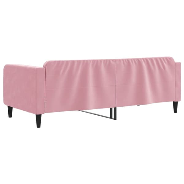 vidaXL Dagbädd rosa 100x200 cm sammet