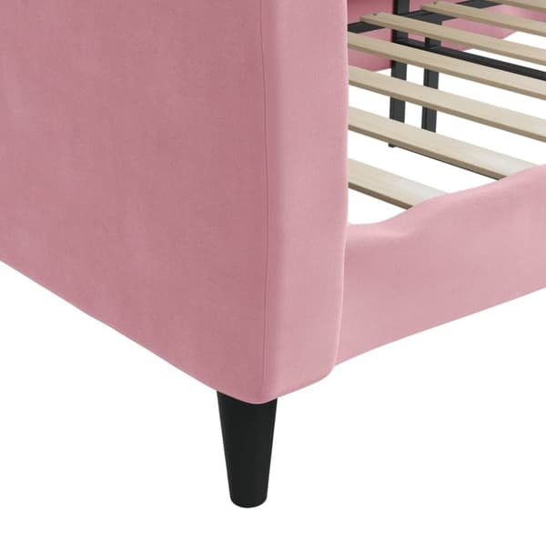 vidaXL Dagbädd rosa 100x200 cm sammet