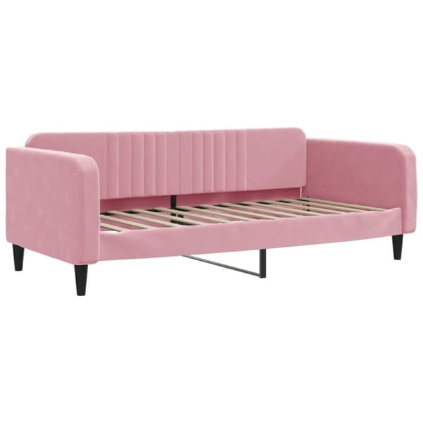 vidaXL Dagbädd rosa 100x200 cm sammet