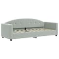 Miniatyrbillede 2 af 8: vidaXL daybed 80x200 cm velour lysegrå