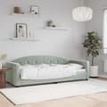 Miniatyrbillede 1 af 8: vidaXL daybed 80x200 cm velour lysegrå