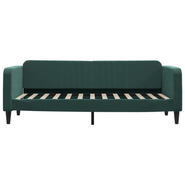 vidaXL daybed 80x200 cm velour mørkegrøn
