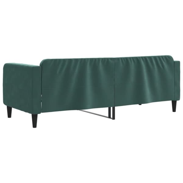 vidaXL daybed 80x200 cm velour mørkegrøn