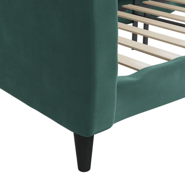 vidaXL daybed 80x200 cm velour mørkegrøn
