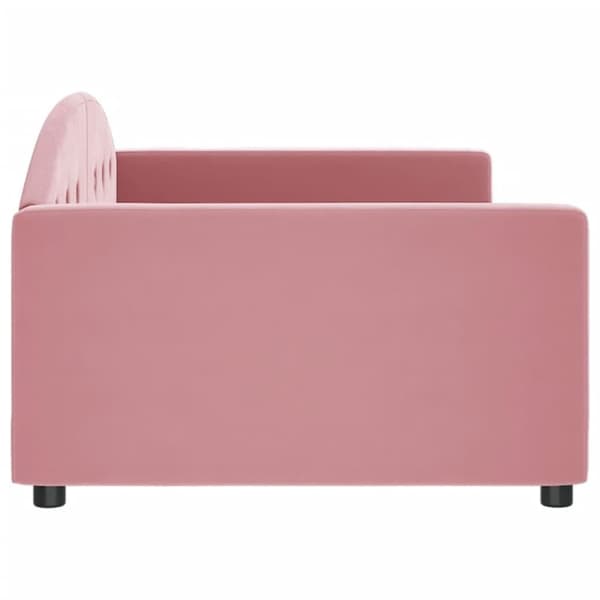 vidaXL daybed 100x200 cm velour pink