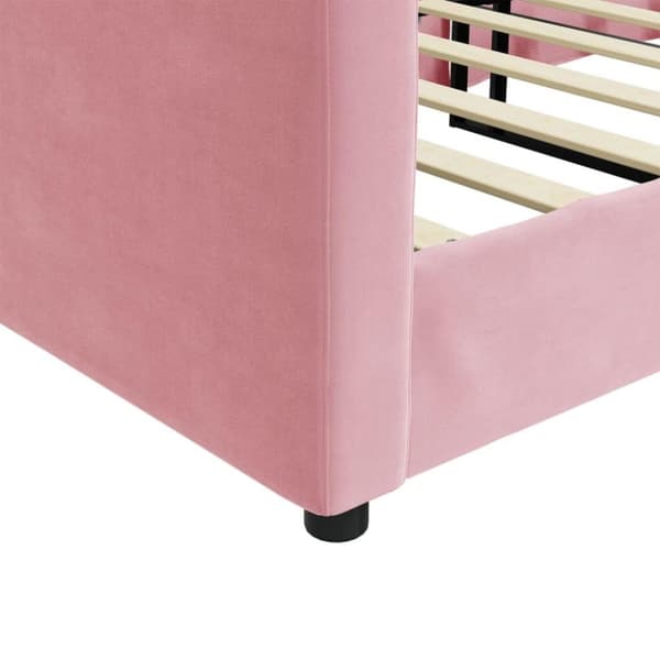 vidaXL daybed 100x200 cm velour pink
