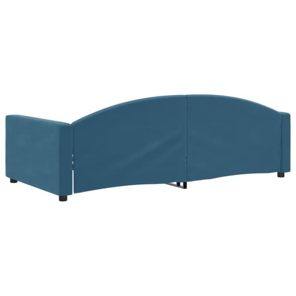 vidaXL Dagbädd blå 100x200 cm sammet