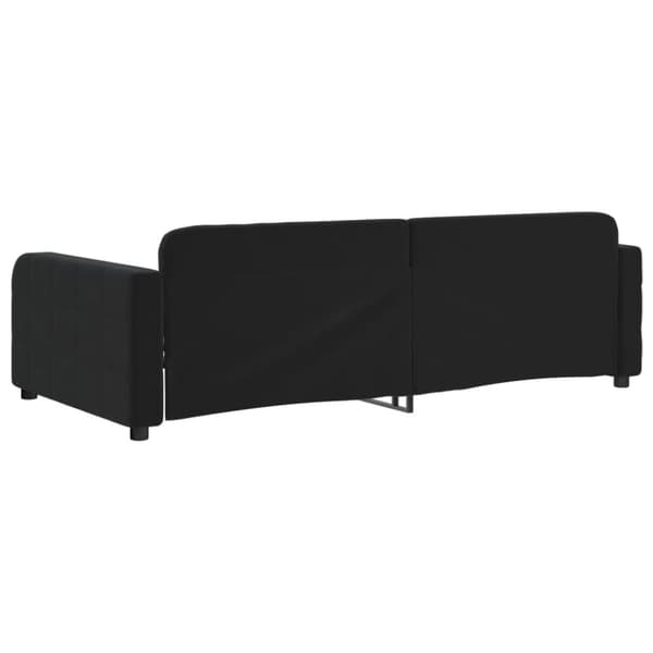 vidaXL Dagbädd svart 100x200 cm sammet