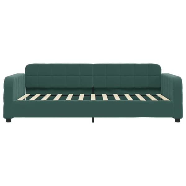 vidaXL Dagbädd mörkgrön 90x200 cm sammet