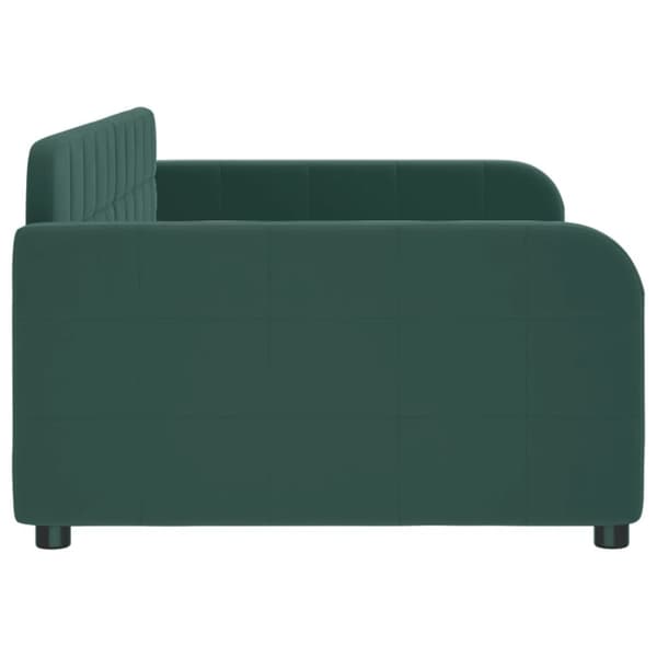 vidaXL Dagbädd mörkgrön 90x200 cm sammet