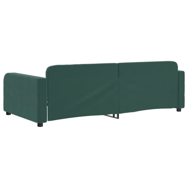 vidaXL Dagbädd mörkgrön 90x200 cm sammet