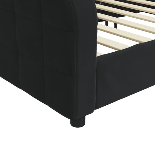 vidaXL Dagbädd svart 80x200 cm sammet