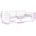 Miniatyrbillede 8 af 8: vidaXL daybed 80x200 cm velour mørkegrøn
